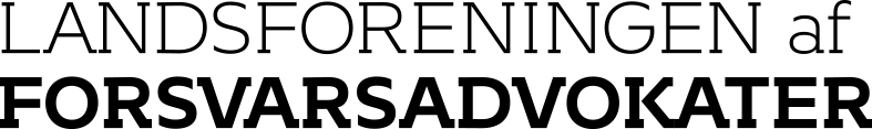 Landsforeningen af Forsvarsadvokater logo